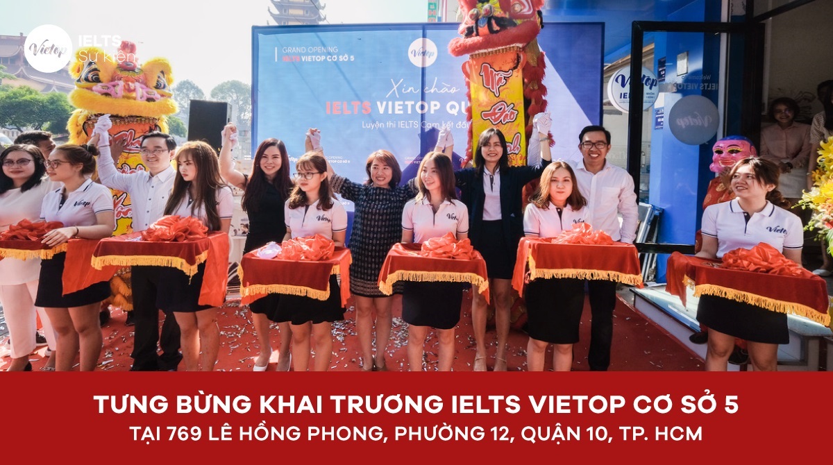 Tưng bừng khai trương Vietop English Lê Hồng Phong