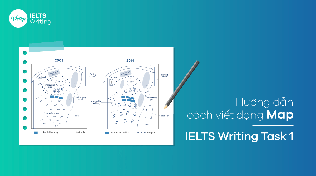 Hướng dẫn cách viết dạng Maps IELTS Writing Task 1