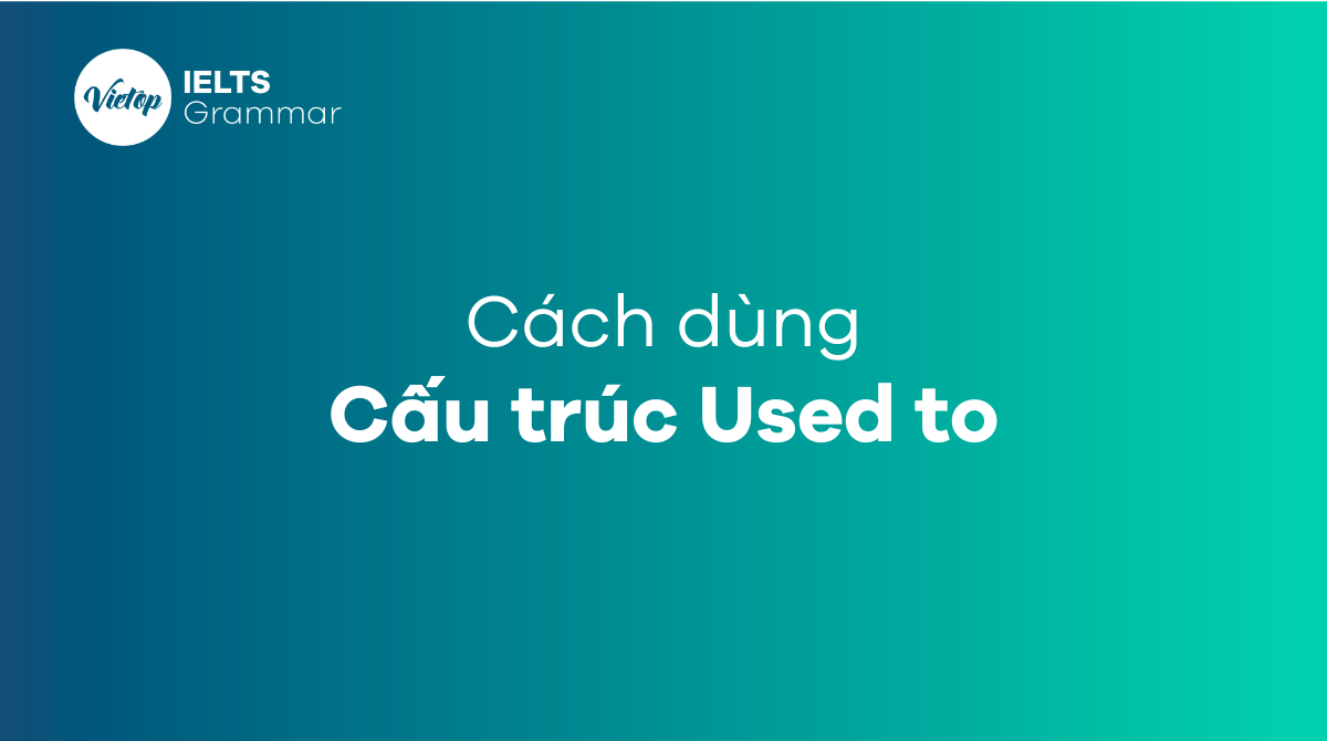 Cấu trúc used to, be used to, get used to