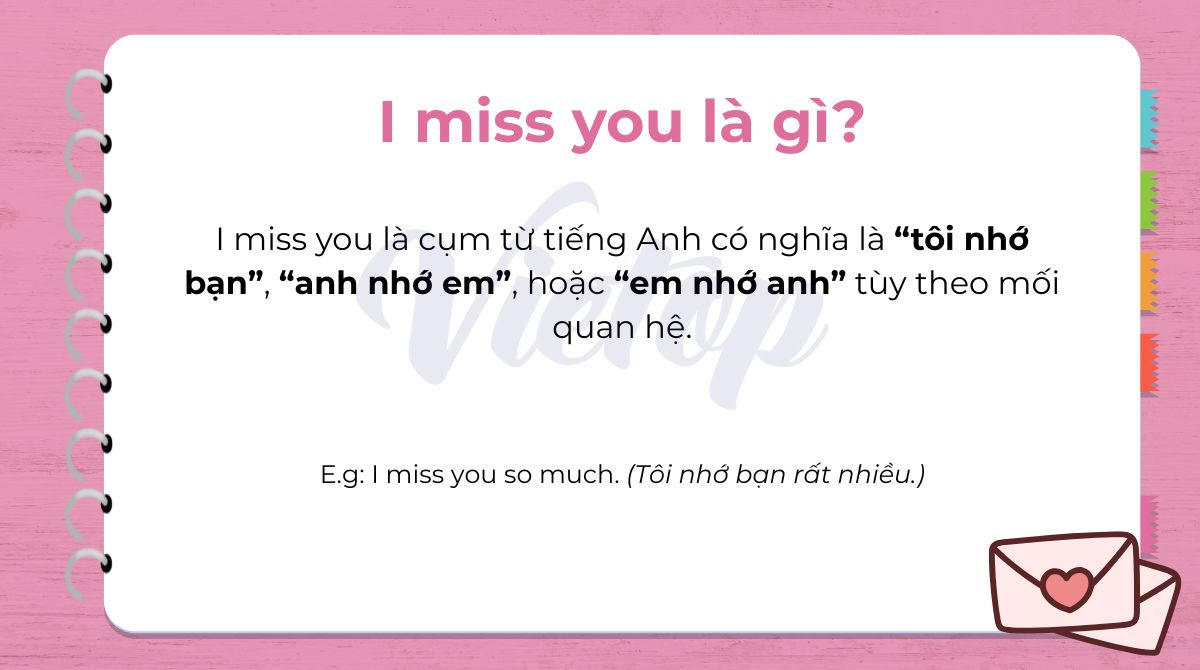 I miss you là gì?
