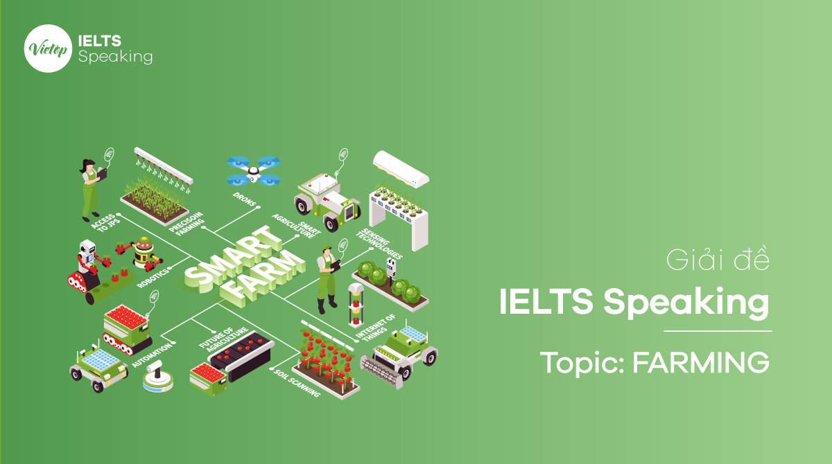 Giải bài mẫu topic Farming - IELTS Speaking part 1, 2, 3