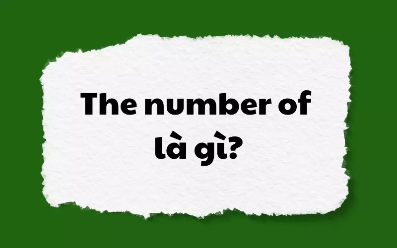 The number of là gì?