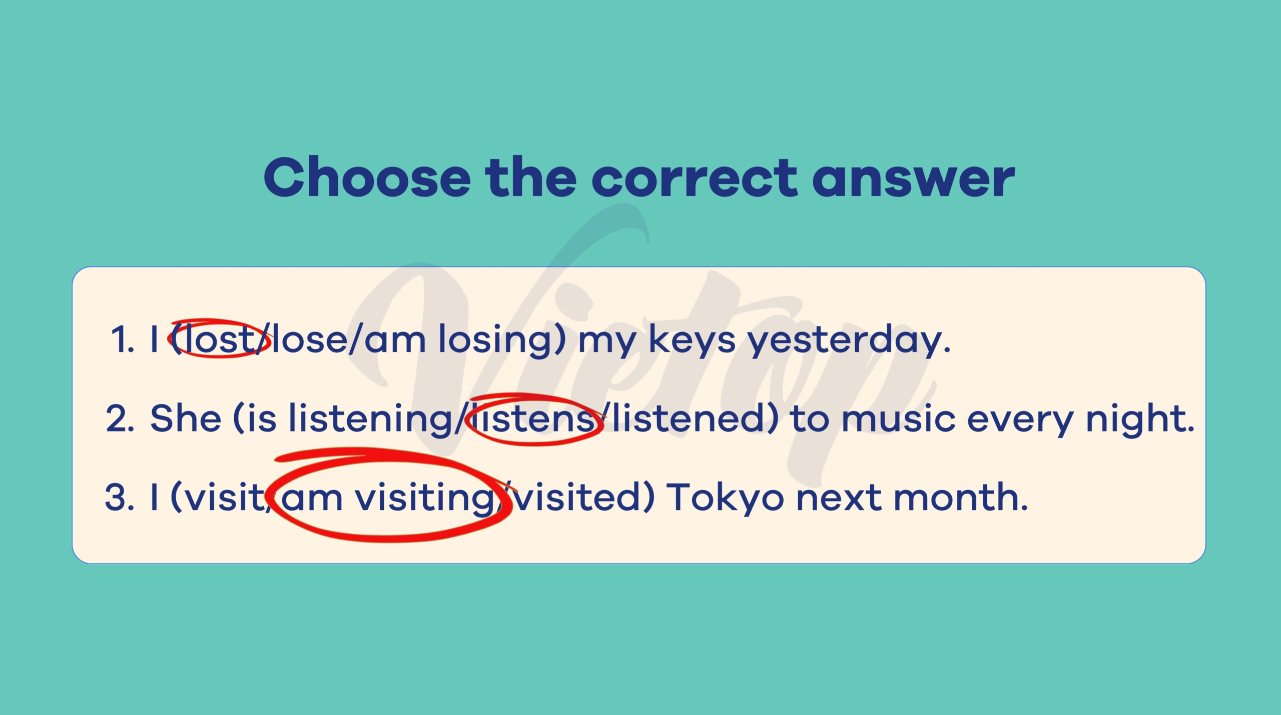 Choose the correct answer
