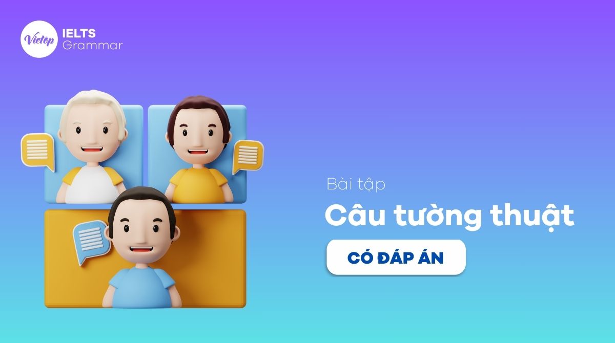 bài tập câu tường thuật