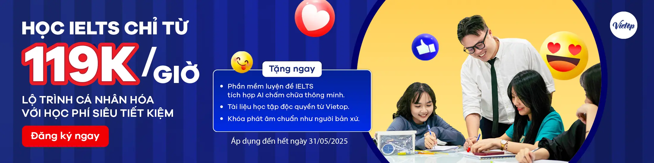 Banner học phí 119k