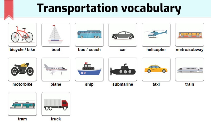 Từ vựng về phương tiện giao thông công cộng