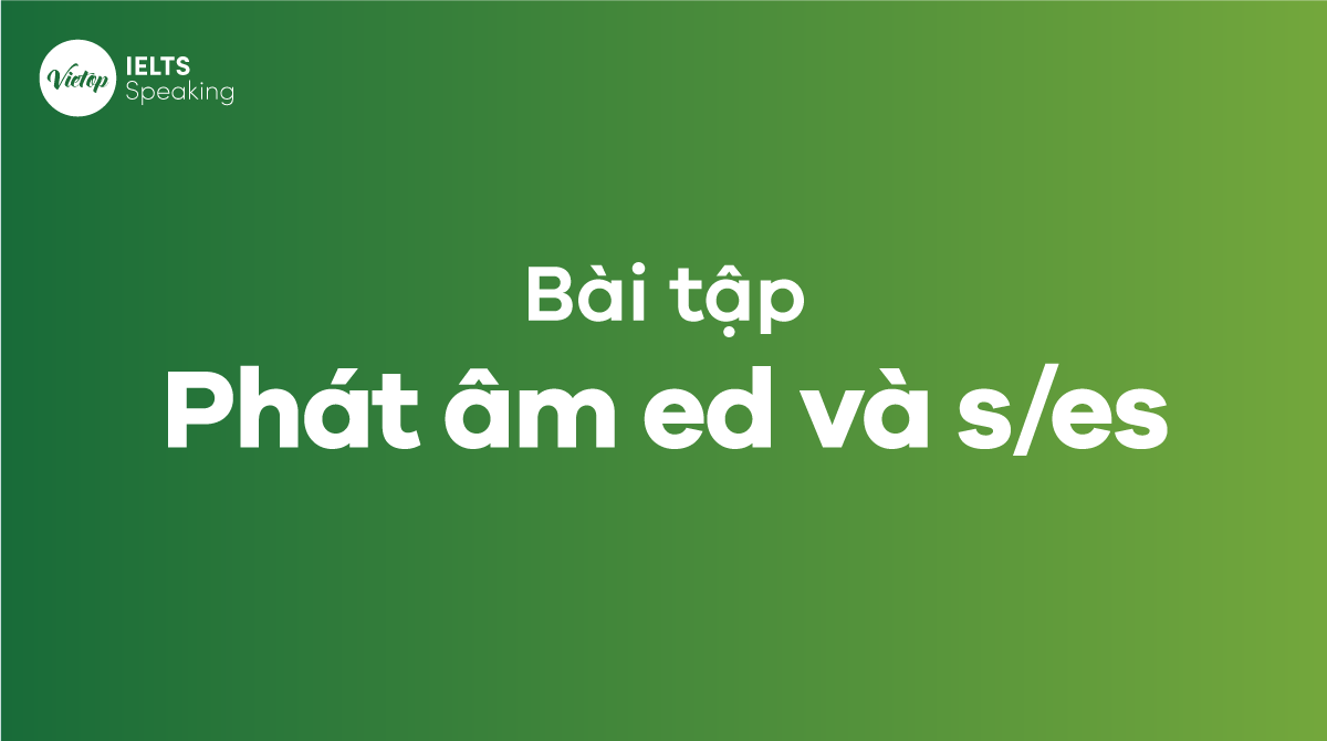 Bài tập phát âm ed và s/es có đáp án chi tiết