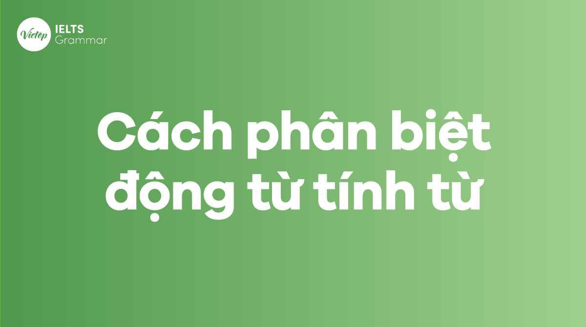 Cách phân biệt động từ tính từ trong tiếng Anh