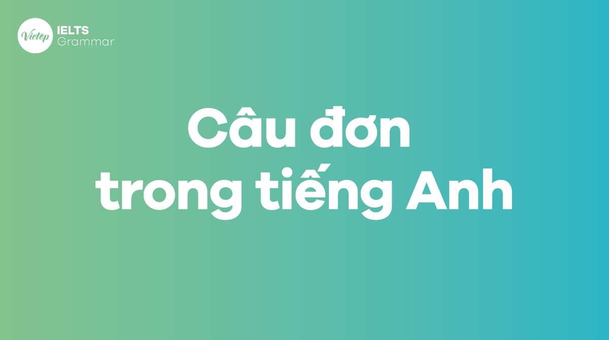 Câu đơn trong tiếng Anh (Simple Sentence) - Cách dùng chi tiết