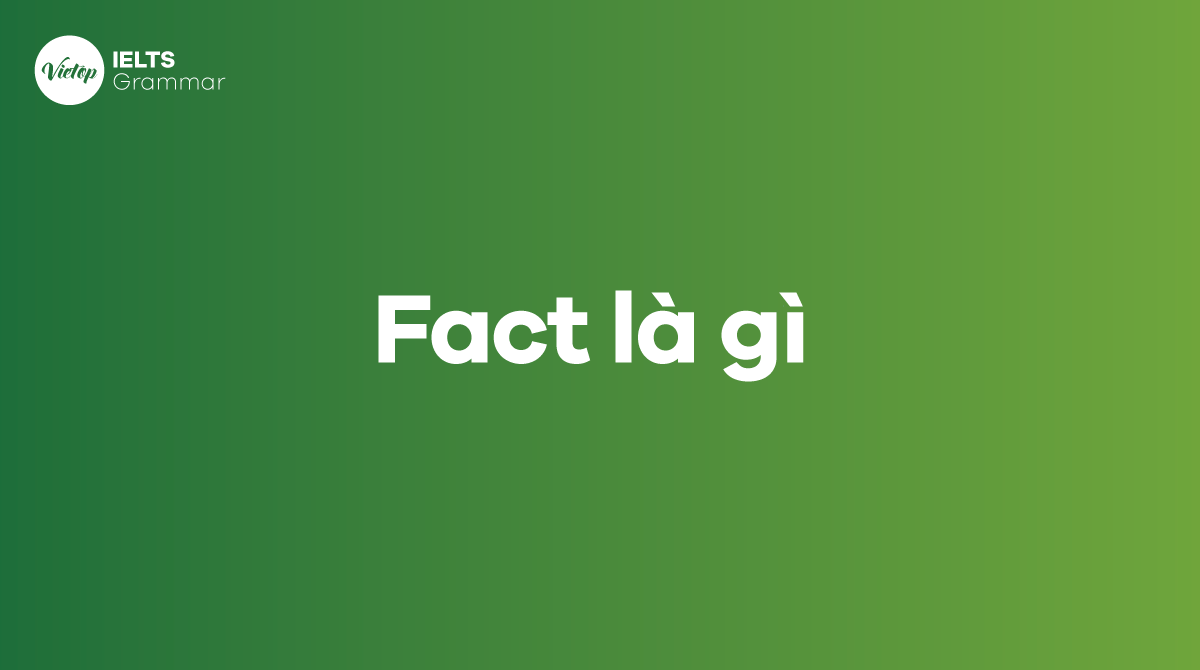 Fact là gì Phrasal verb với Fact trong IELTS