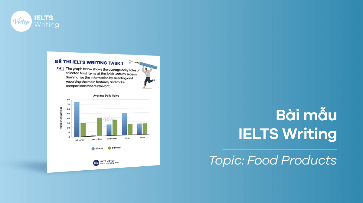 IELTS Writing samples topic Food Products