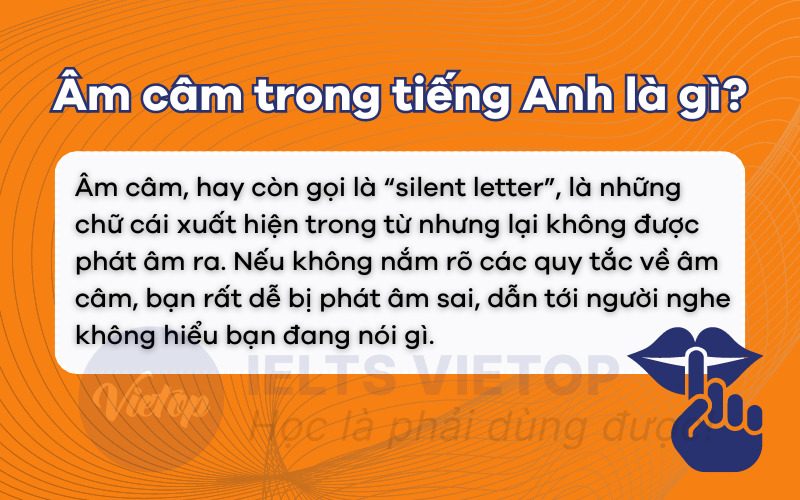 Âm câm trong tiếng Anh là gì?