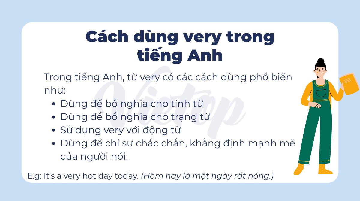 Cách dùng very trong tiếng Anh