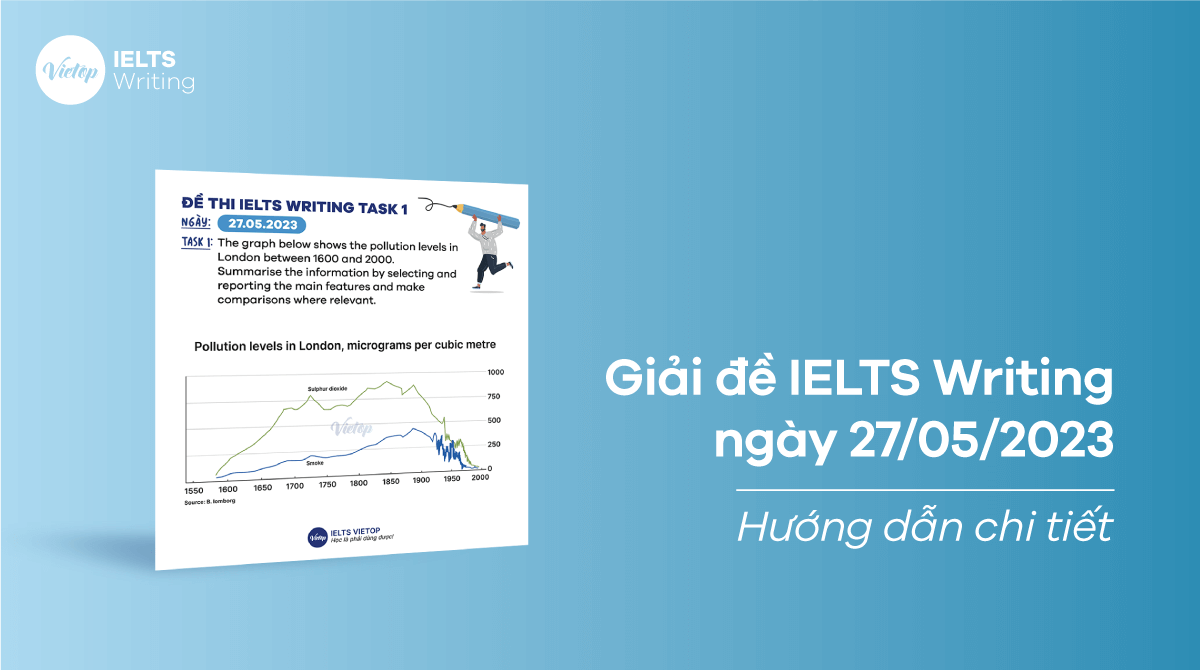 Giải đề IELTS Writing ngày 27/05/2023