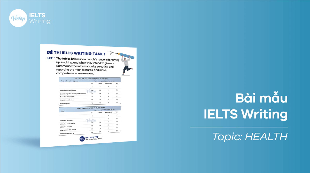 Topic Health - IELTS Writing sample