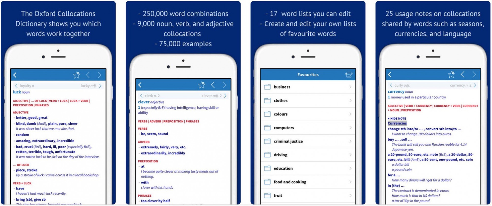 Từ điển tiếng Anh Offline - Oxford Collocations Dictonary