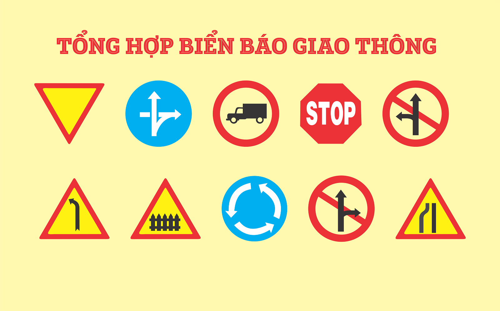 Từ vựng tiếng Anh về các biển báo giao thông công cộng