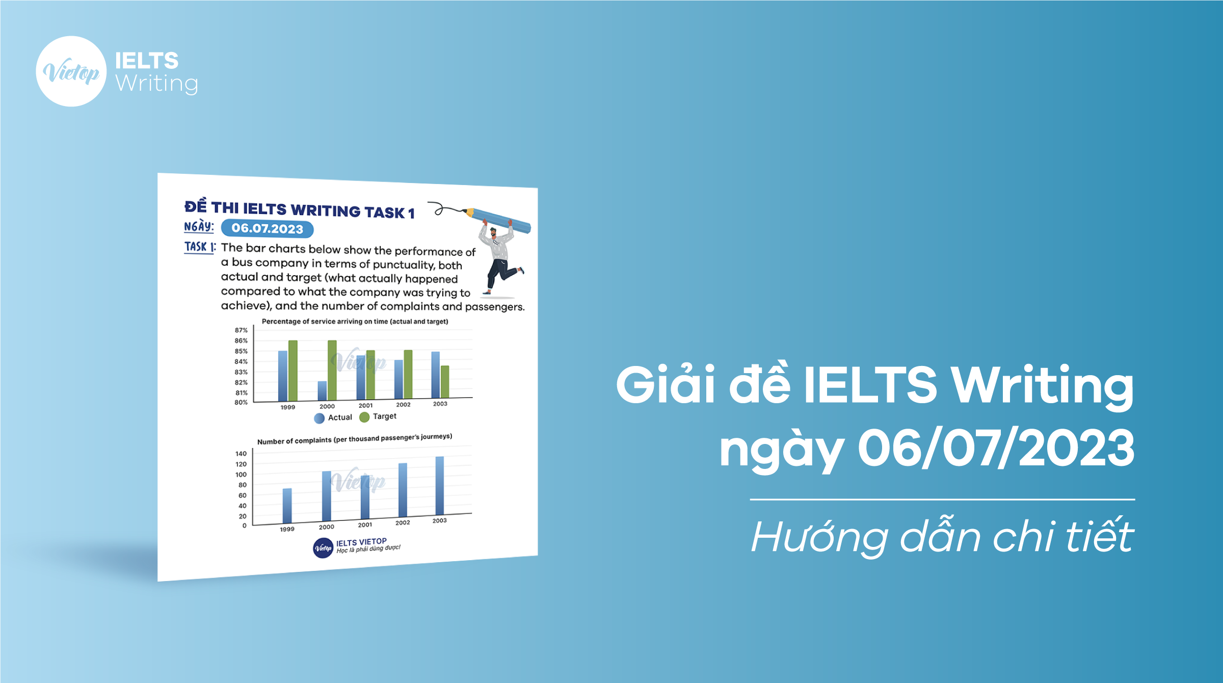 Giải đề IELTS Writing ngày 06/07/2023