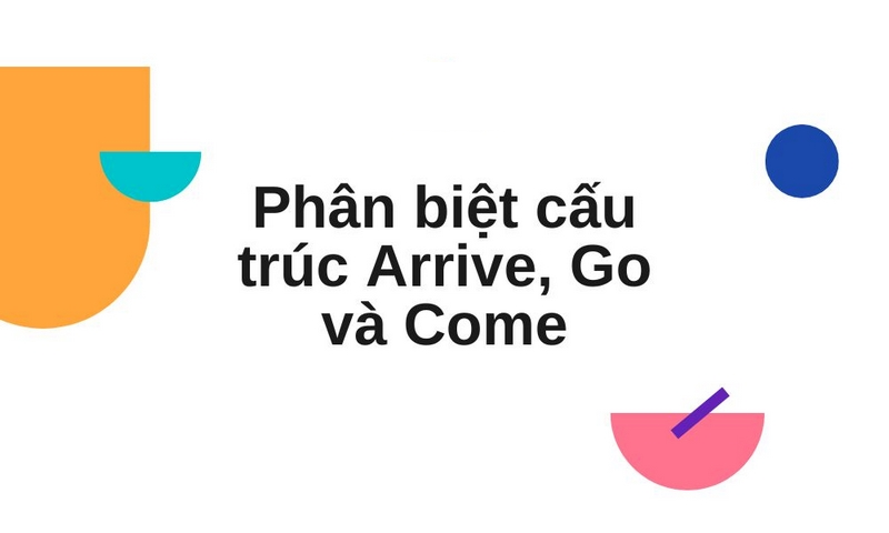 Phân biệt Arrive, come và go