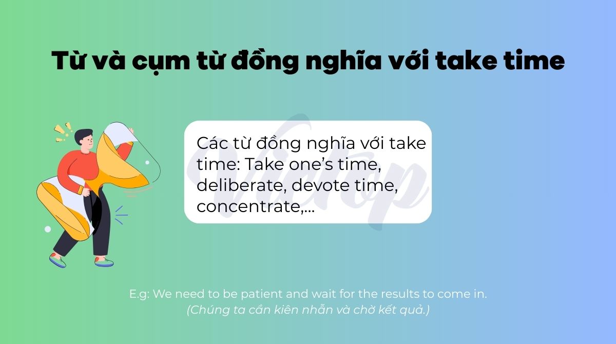 Từ và cụm từ đồng nghĩa với take time