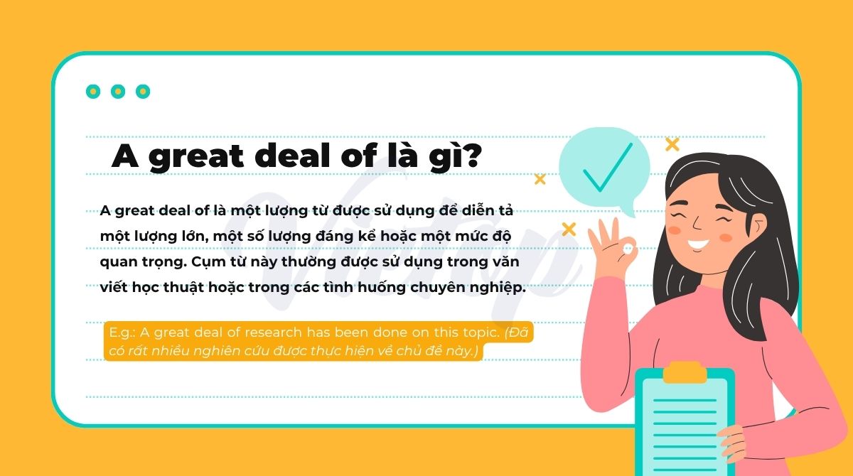 A great deal of là gì?