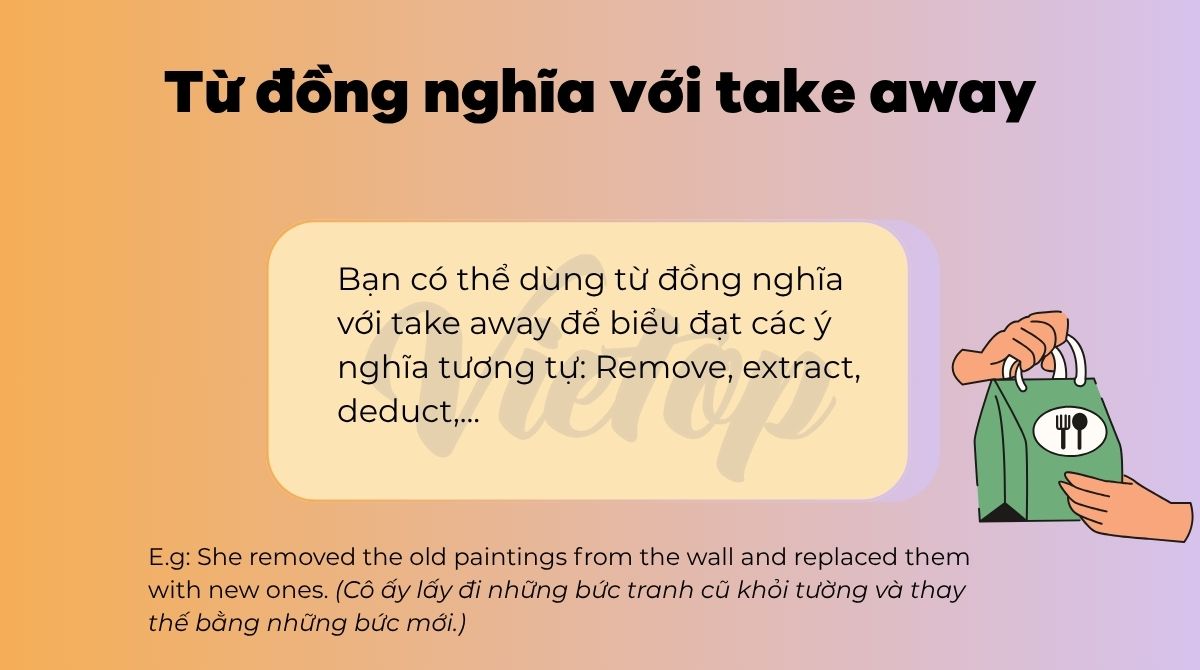 Từ đồng nghĩa với take away