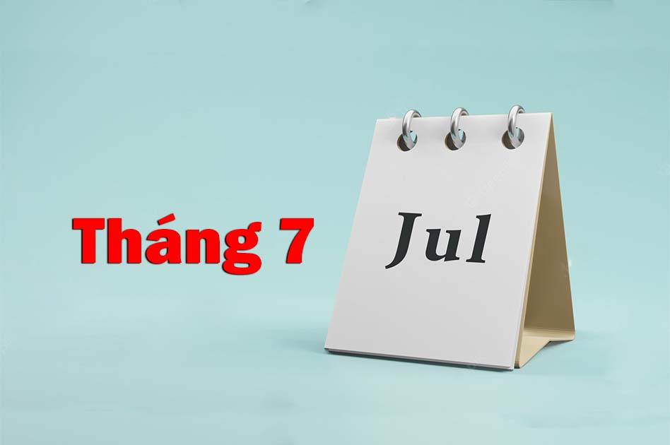 Cách sử dụng July ở trong câu