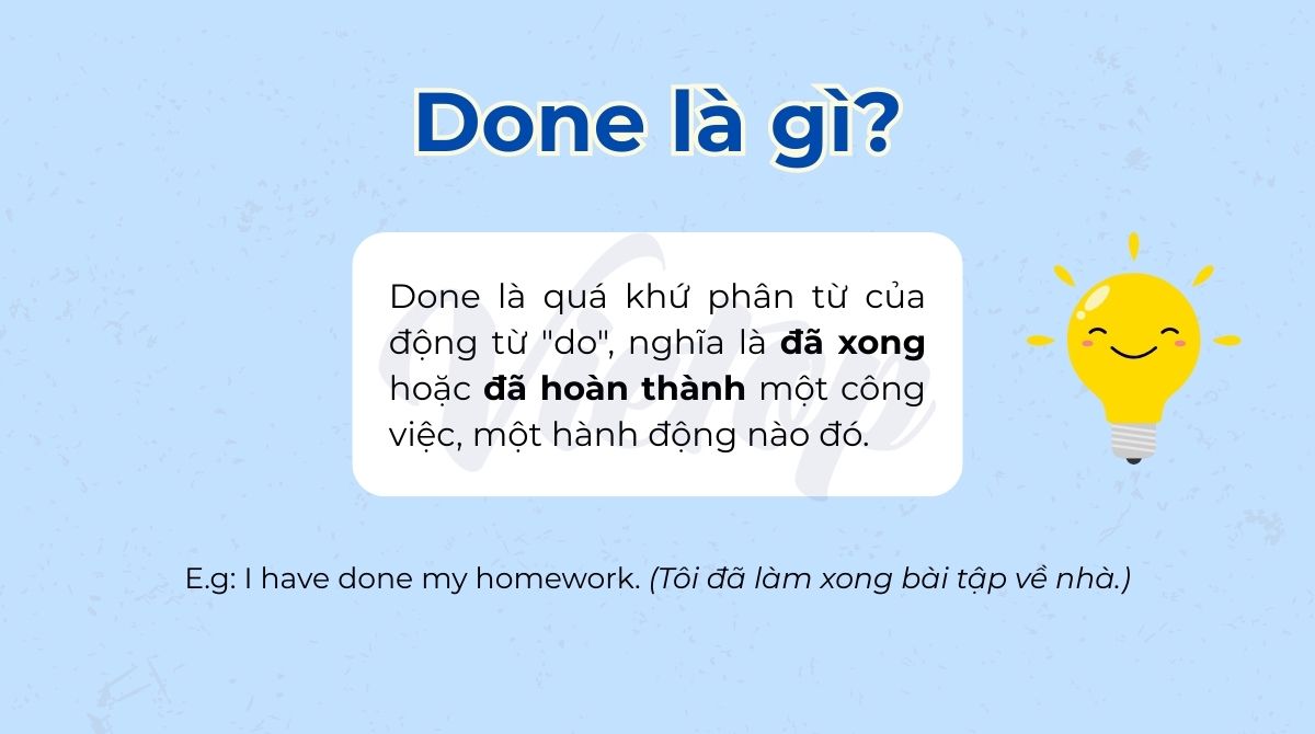 Done là gì?