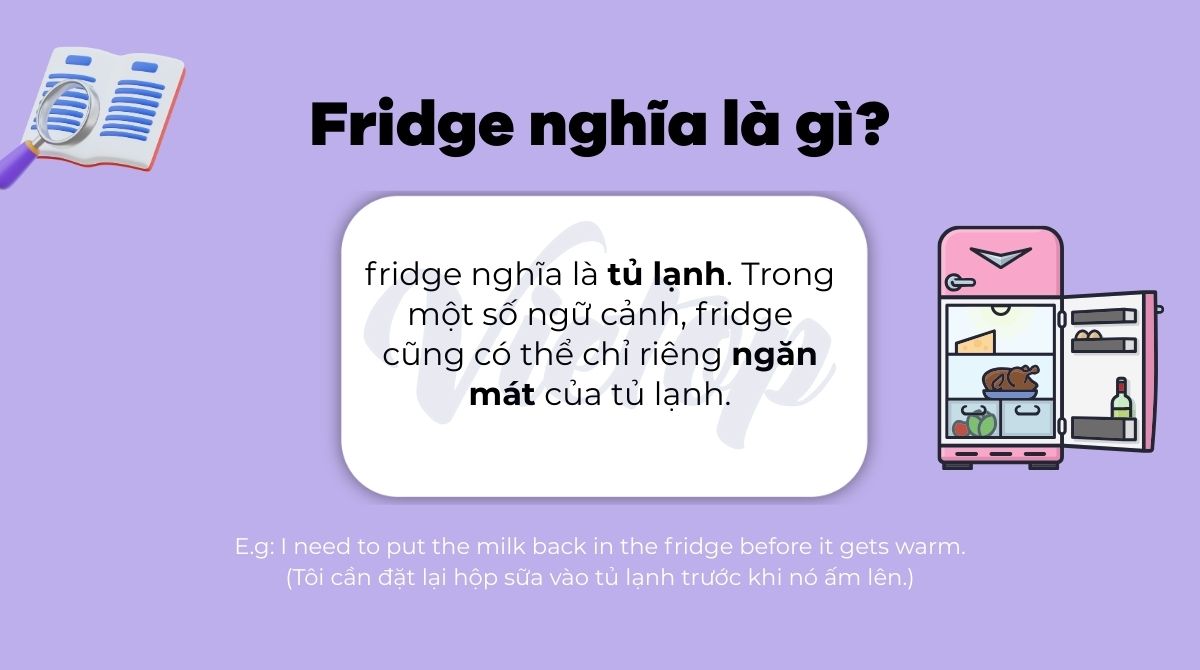 Fridge nghĩa là gì?