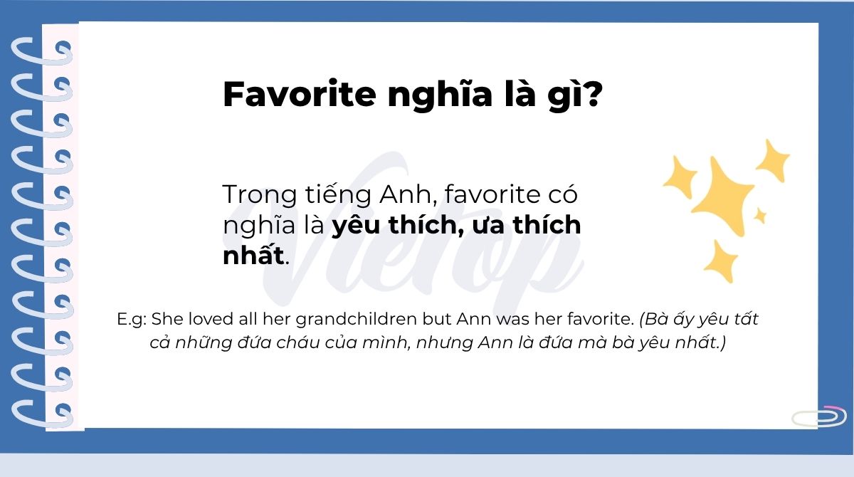 Favorite nghĩa là gì?