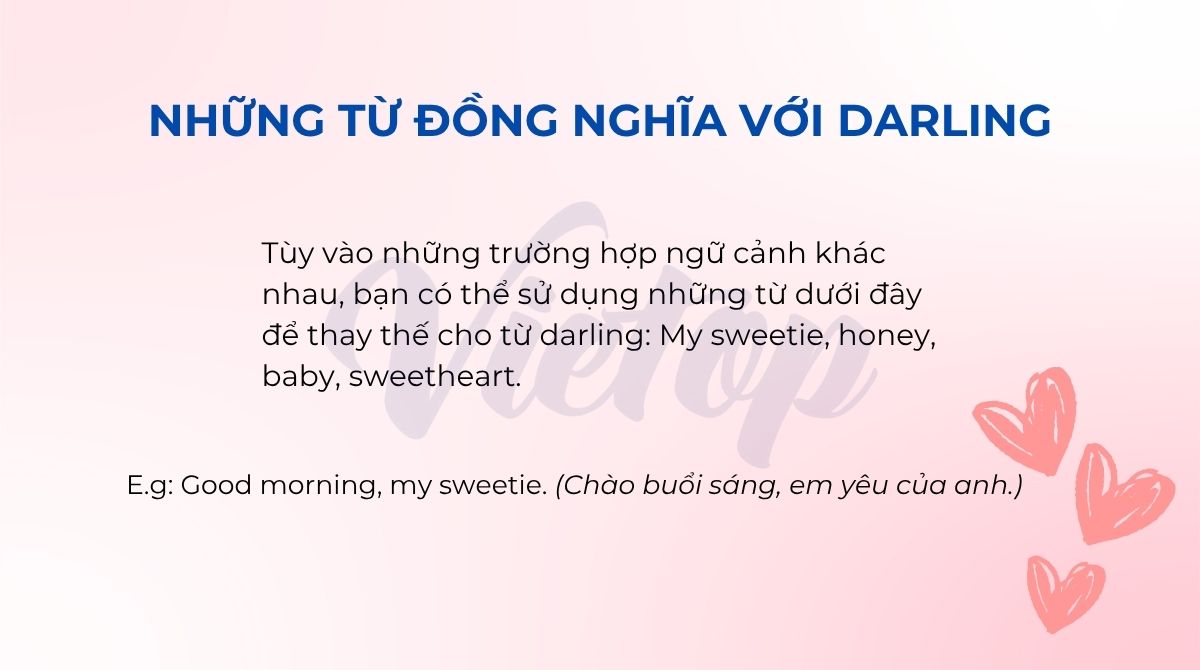 Những từ đồng nghĩa với darling