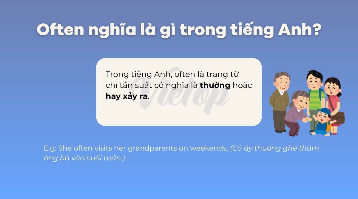 Often nghĩa là gì trong tiếng Anh?