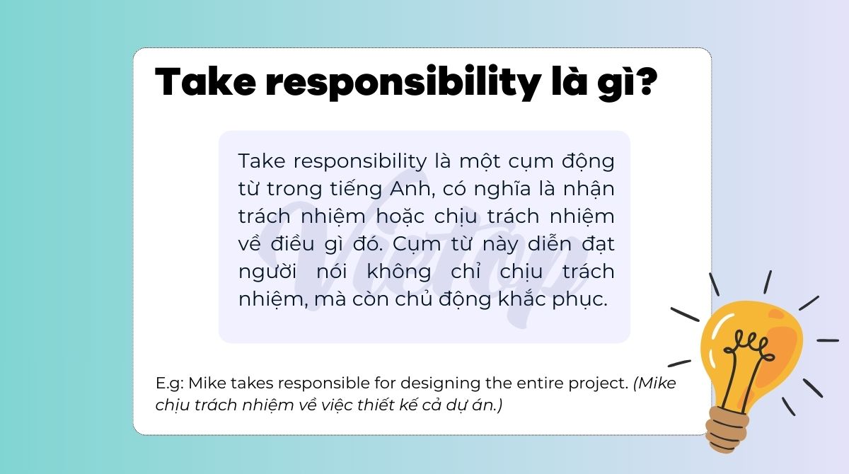 Take responsibility là gì?