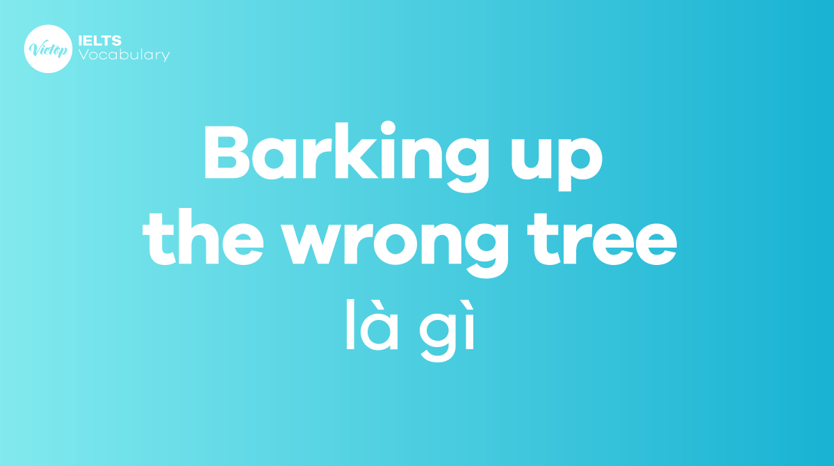 Barking up the wrong tree là gì