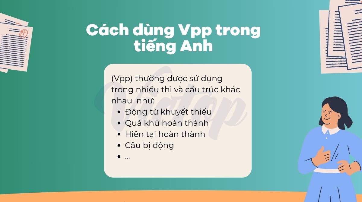 Cách dùng Vpp trong tiếng Anh