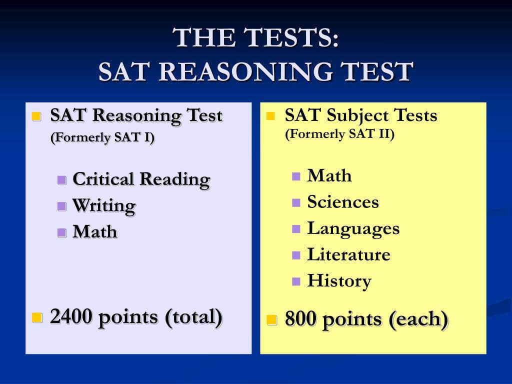 SAT gồm có mấy loại