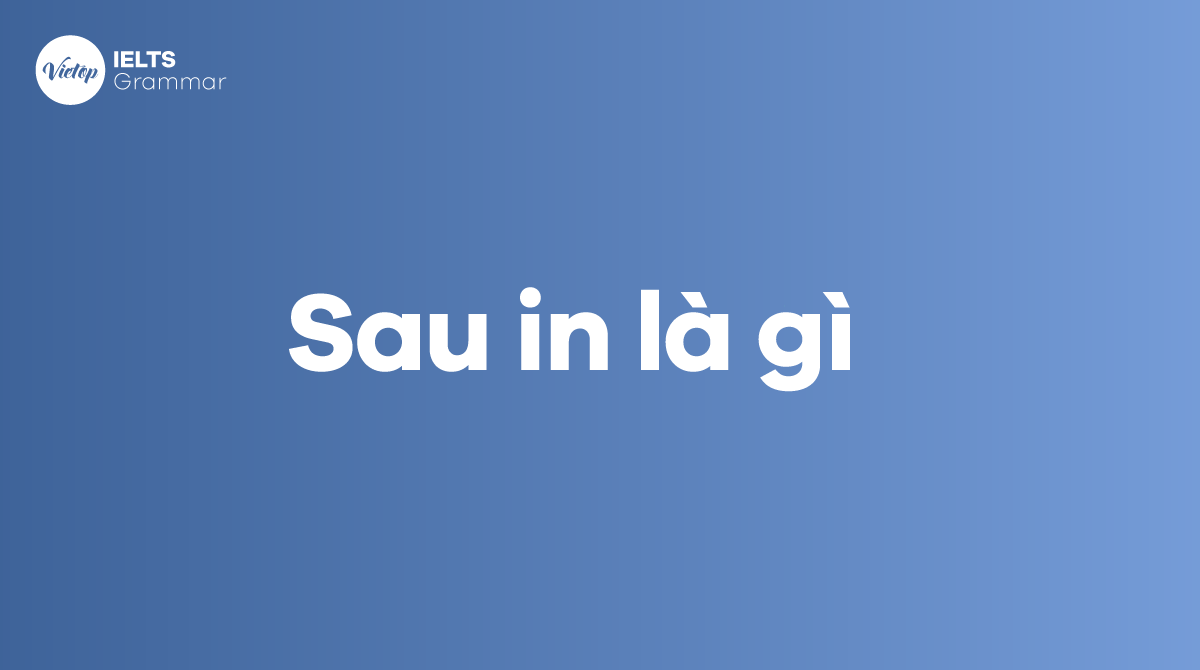 Sau in là gì