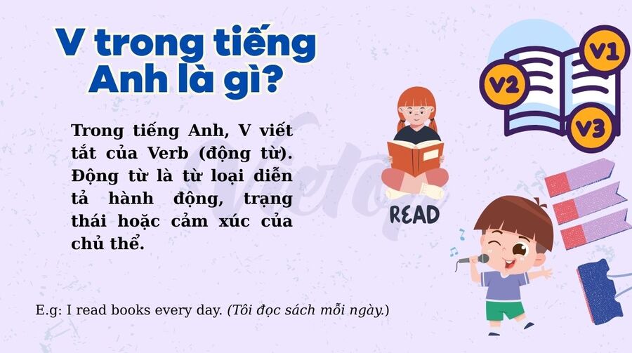 V trong tiếng Anh là gì?