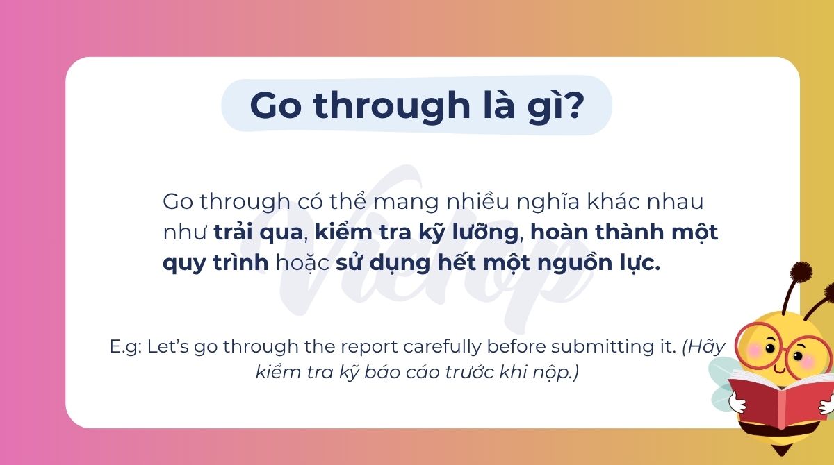 Go through là gì?