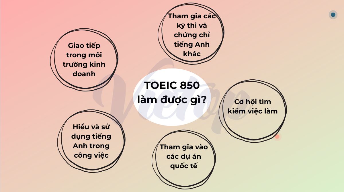 TOEIC 850 làm được gì?