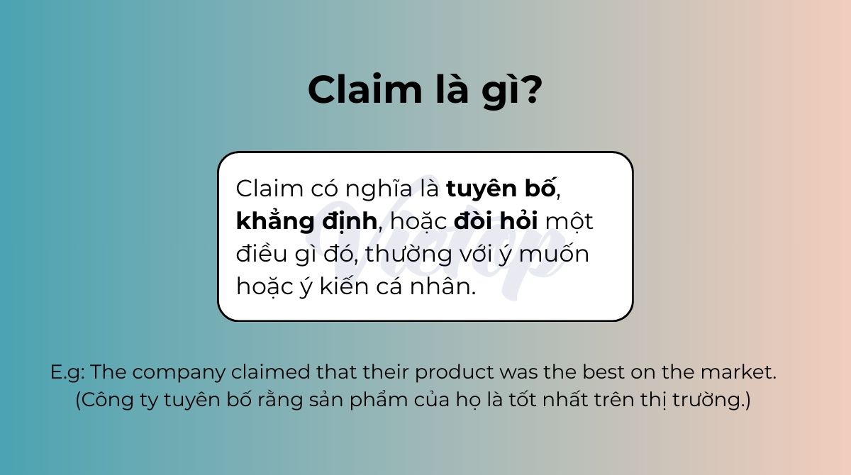 Claim là gì?