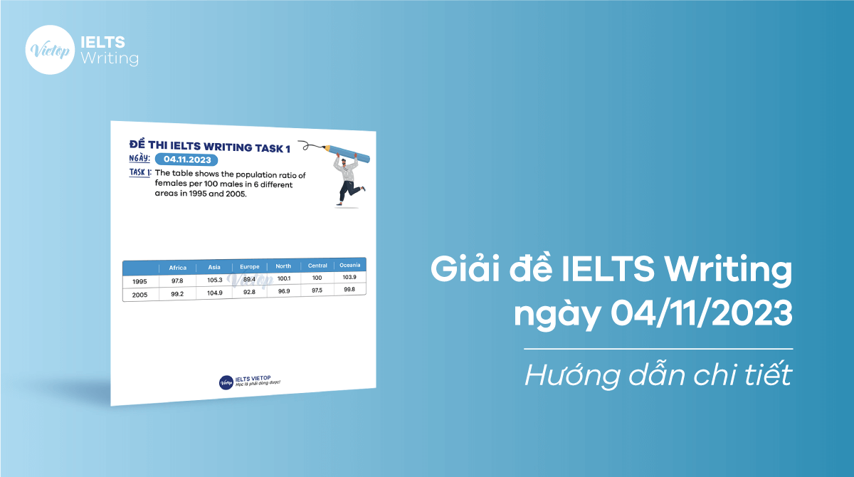 Giải đề IELTS Writing ngày 04112023