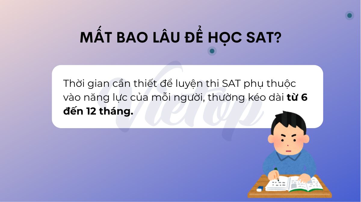 Mất bao lâu để học SAT