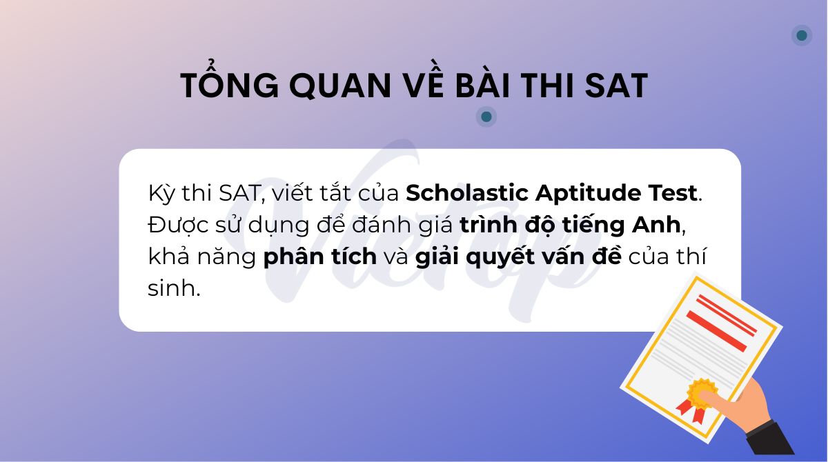 Tổng quan về bài thi SAT