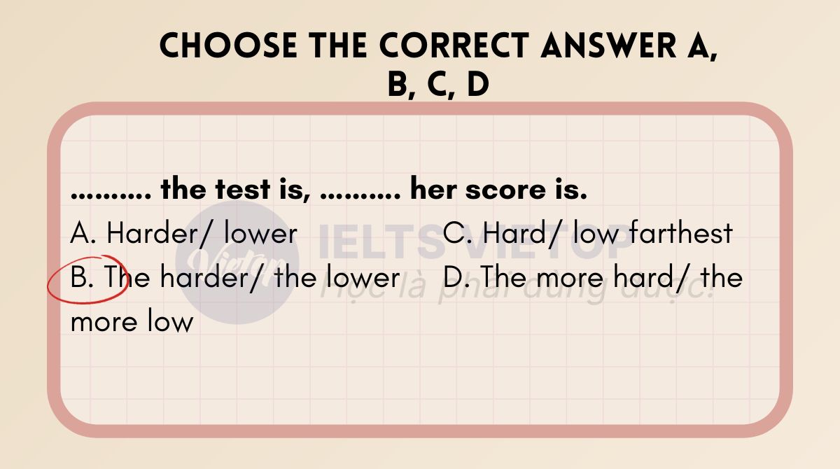 Choose the correct answer A, B, C, D