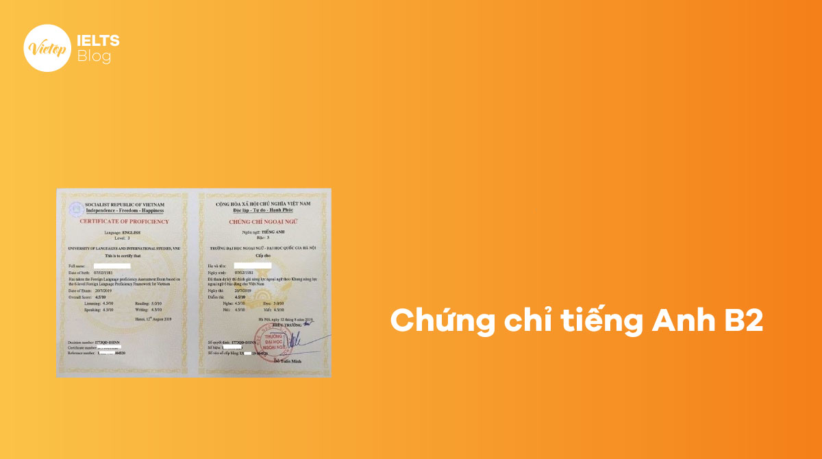 Chứng chỉ tiếng Anh B2