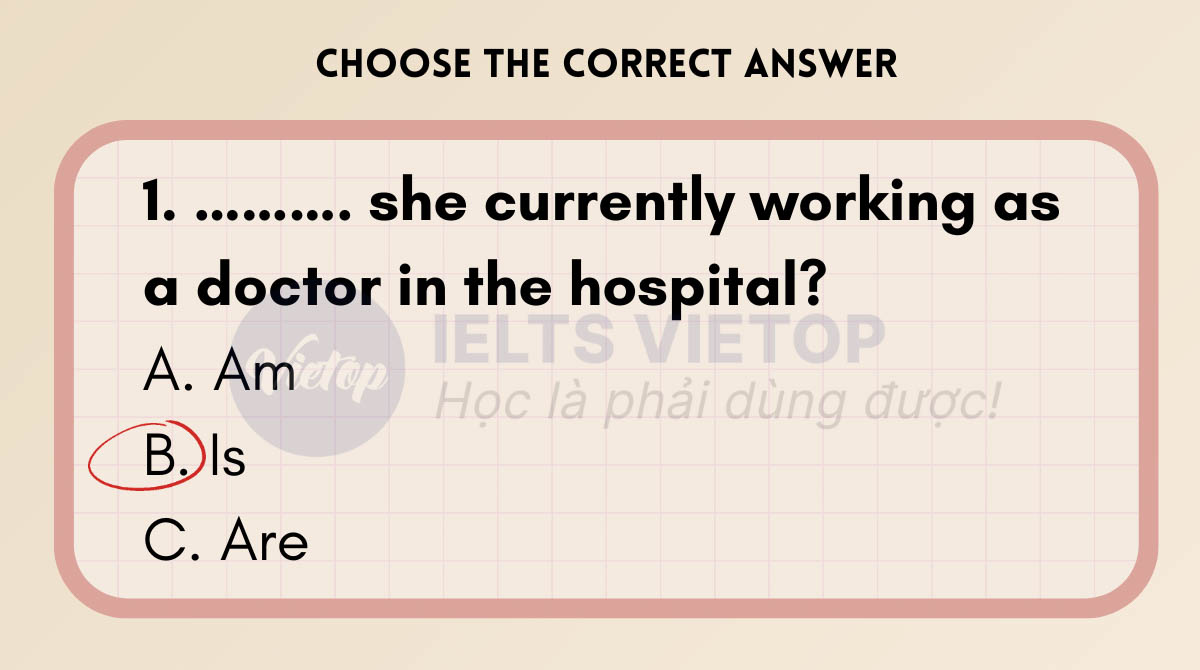 Bài tập trắc nghiệm thì hiện tại đơn với tobe