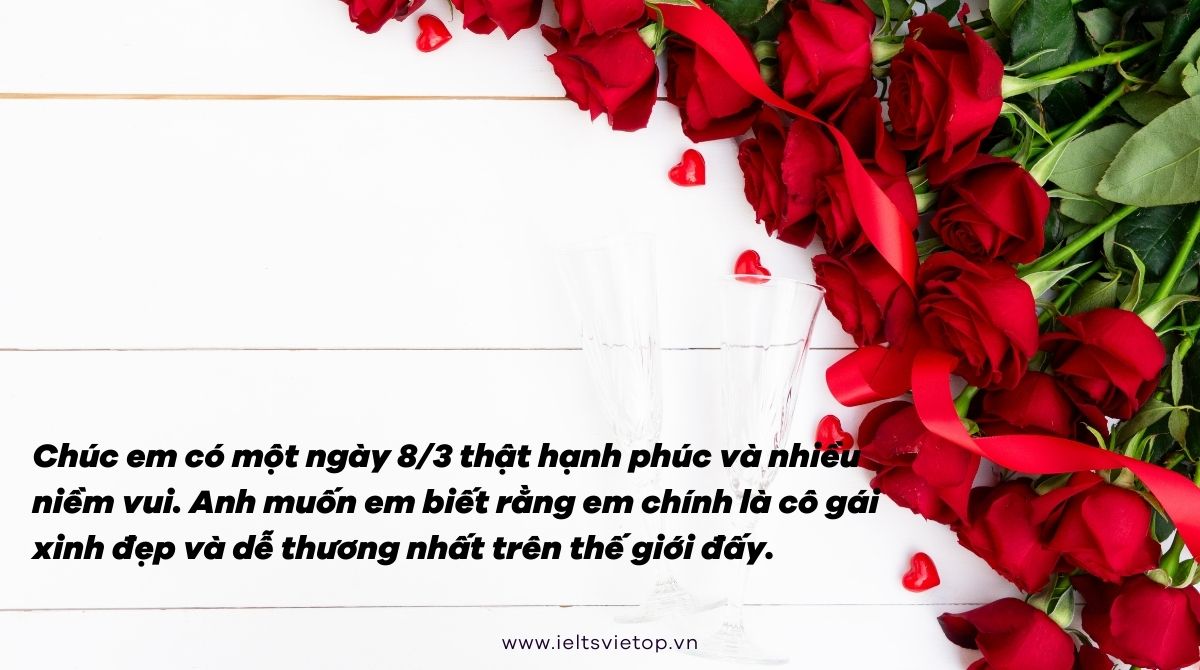 Câu chúc 8/3 cho người yêu đơn phương