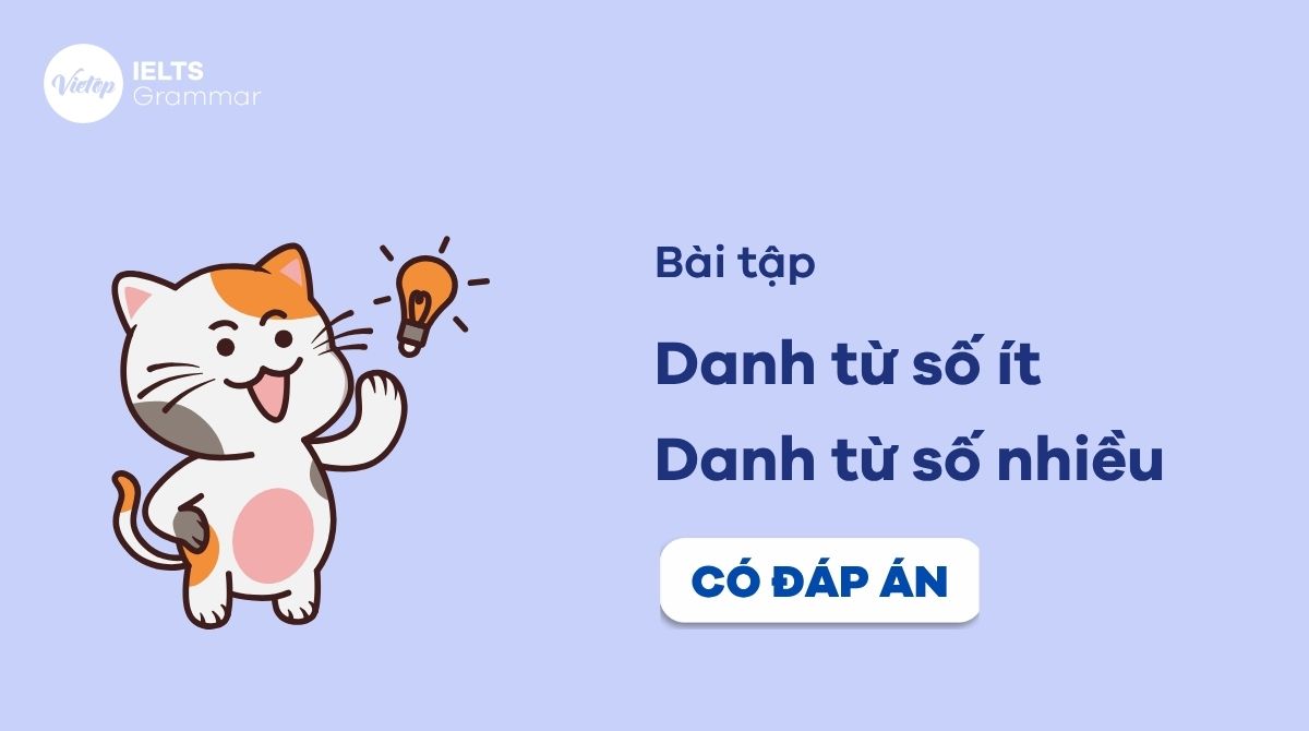 Luyện bài tập danh từ số ít và danh từ số nhiều