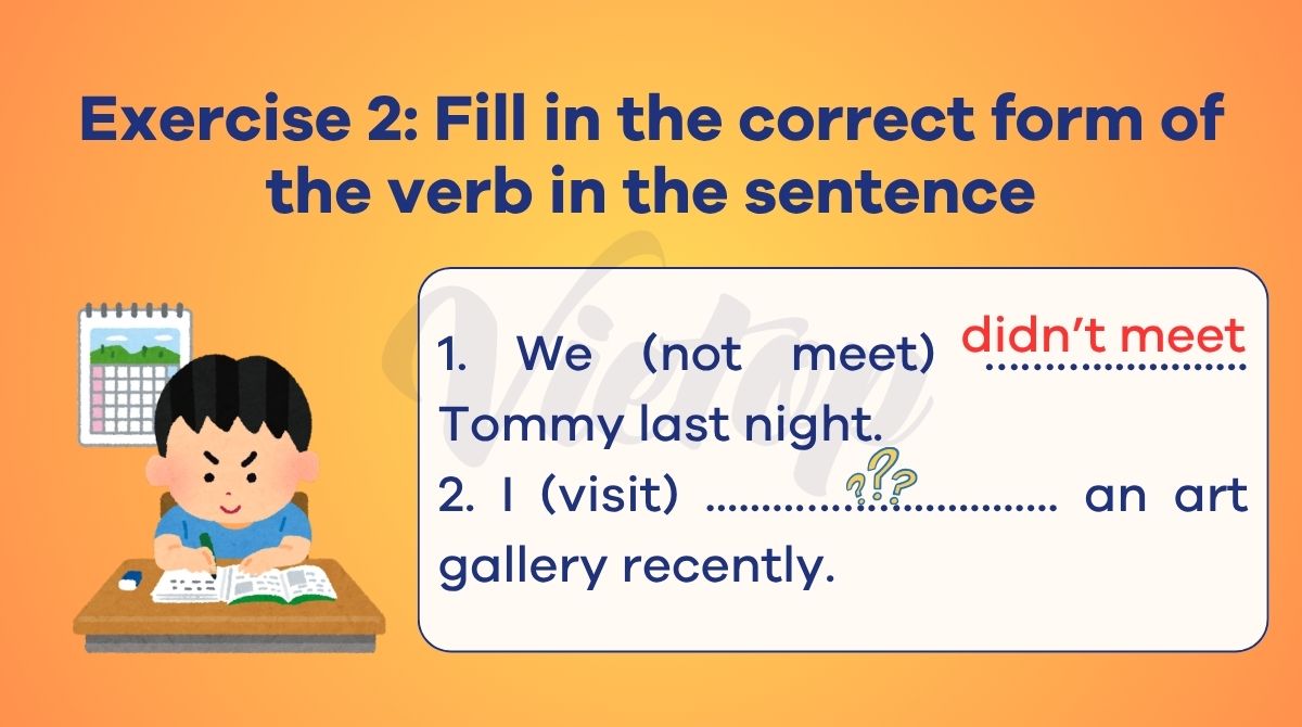 Bài tập thì hiện tại hoàn thành và quá khứ đơn 2